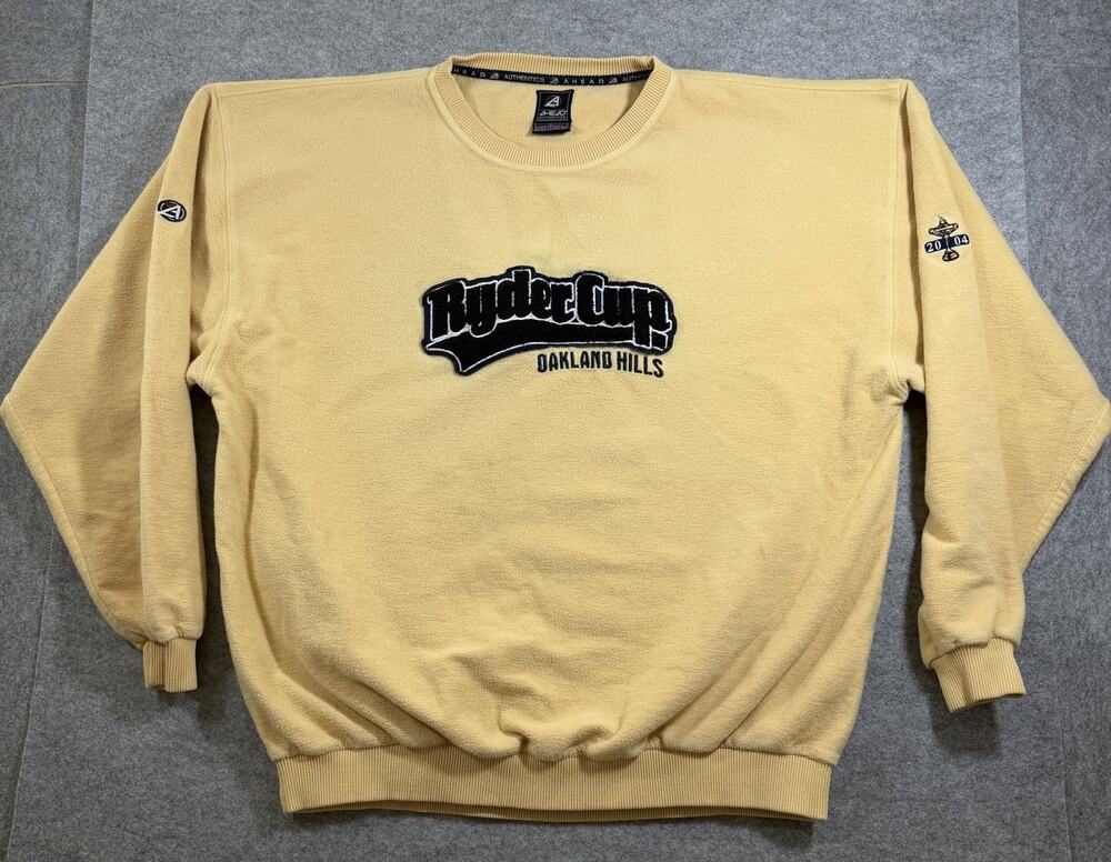 Vintage Ryder Cup 2004 Sweatshirt Mens XL Oakland Hills Golf Embroidered Y2K EUC
